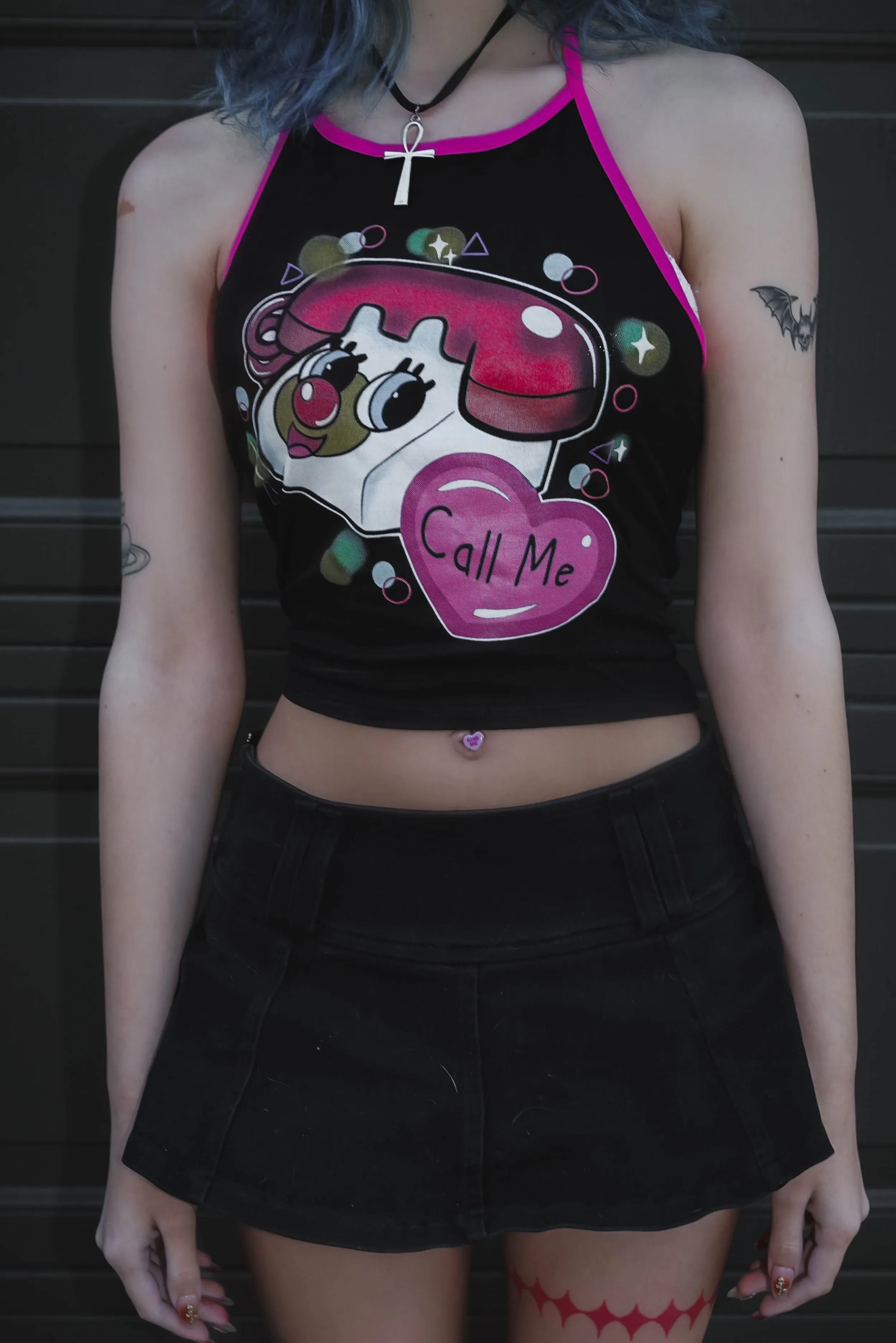 Powerpuff Hotline Halter Top or Ringer Tee