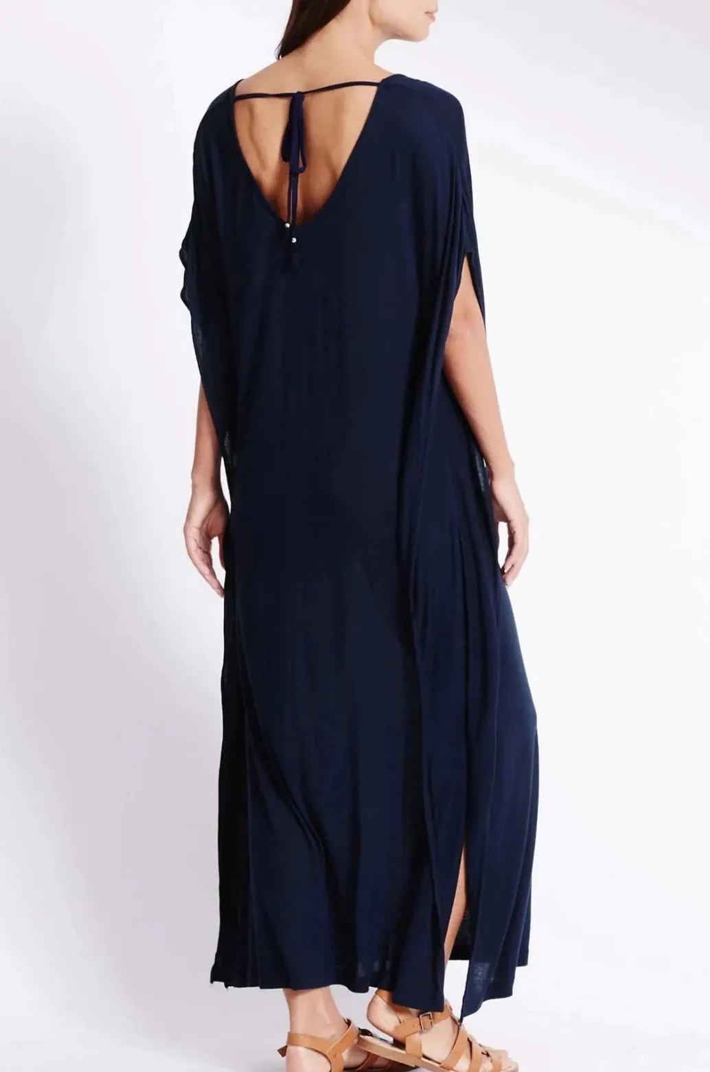 Relaxed Angel Sleeve Maxi Dress