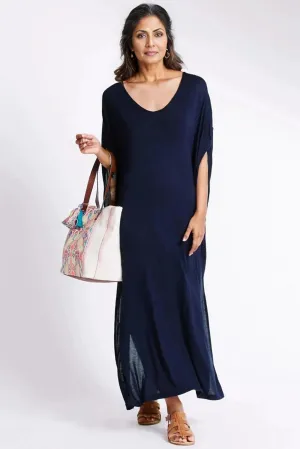 Relaxed Angel Sleeve Maxi Dress