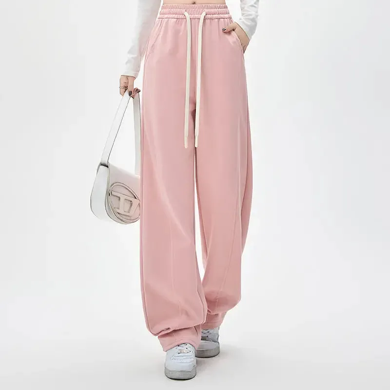 Relaxed Fit Wide-Leg Sweatpants