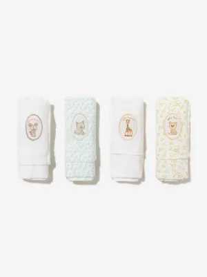 Sophie La Girafe Baby Set Of 4 Muslins in White