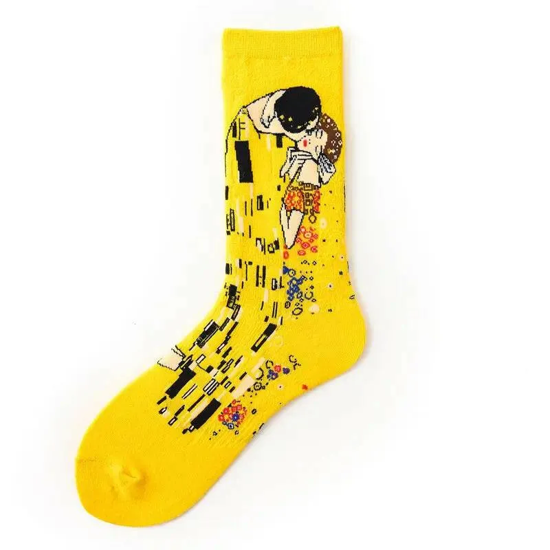 Stylish Abstract Painting Socks