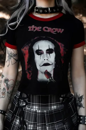 The Crow Ringer Tee (Red Heart)