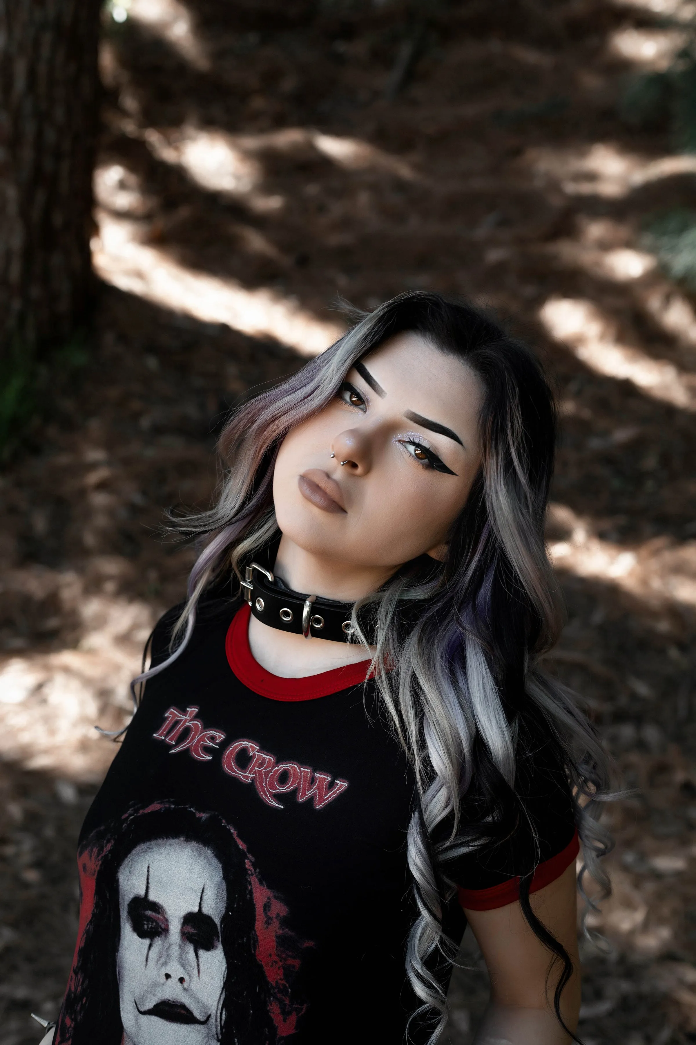 The Crow Ringer Tee (Red Heart)