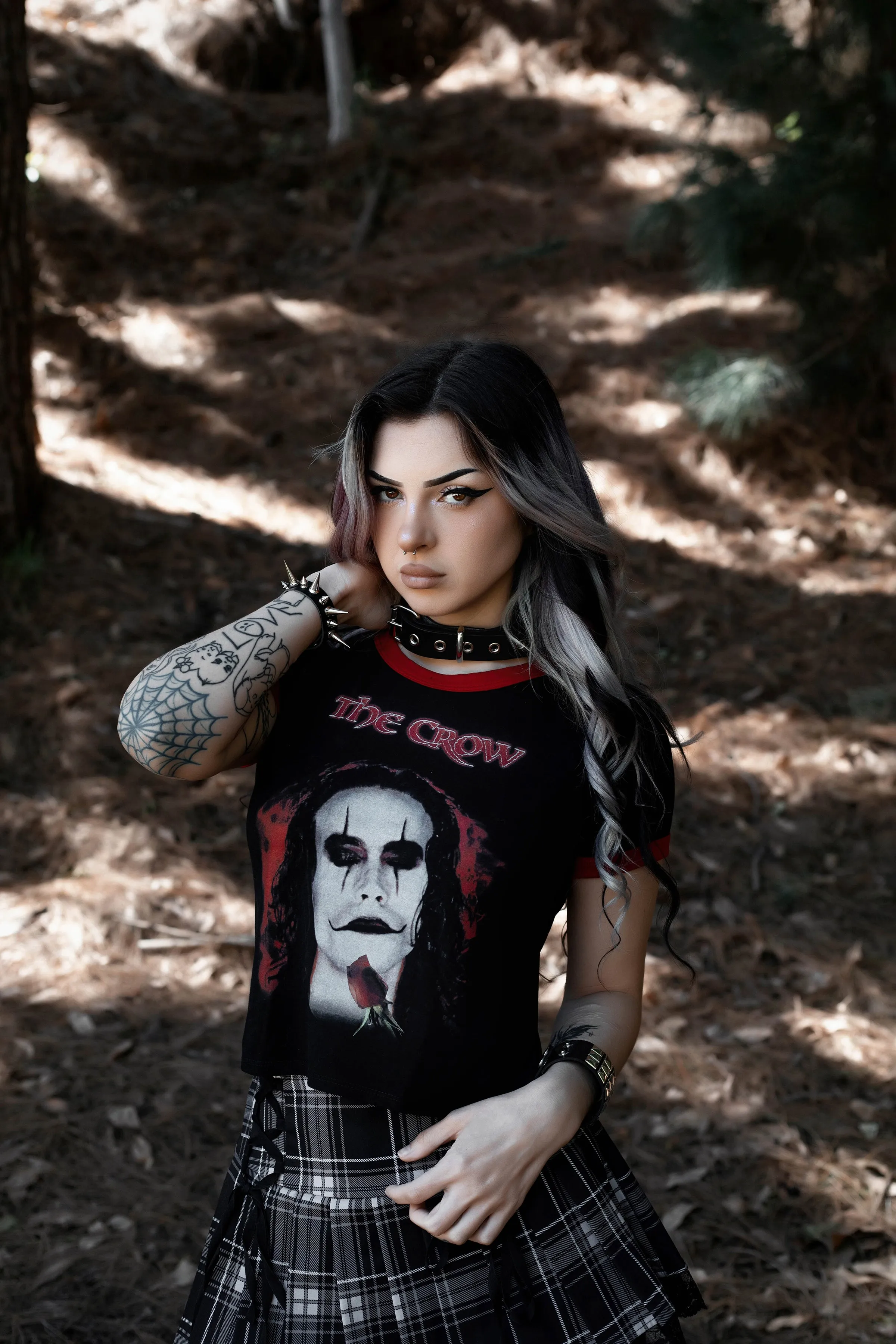 The Crow Ringer Tee (Red Heart)