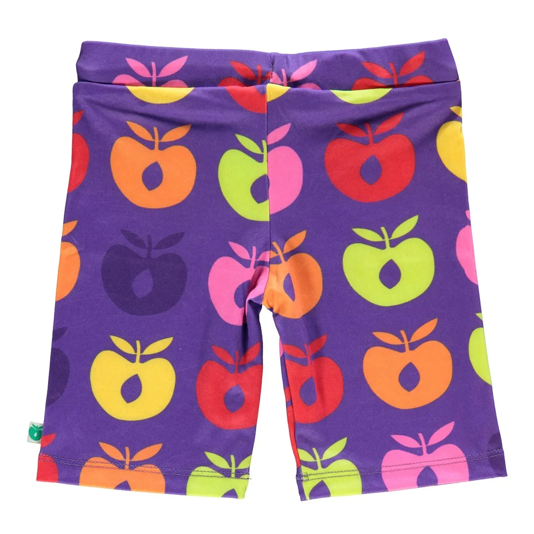 UV50 Swimming trunks with retro apples