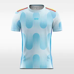 Vintage Pattern - Custom Womens Soccer Jerseys Design Light Blue