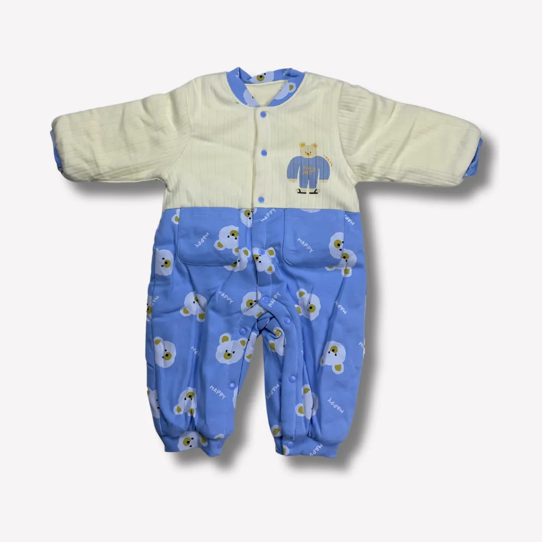 Warm and Fashionable: Winter Quilted Baby Romper Available Now