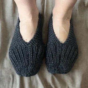 Warm Winter Slippers Knitting Pattern