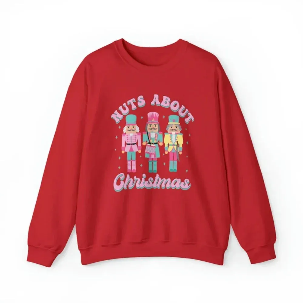 Wenkouban-Christmas Thanksgiving outfits_Funny Nutcracker Christmas Shirt CrewNeck Vintage Pullover Christmas Sweater